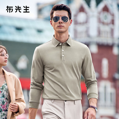 MrBu布先生时尚都市翻领长袖t恤