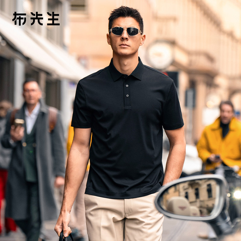 MrBu布先生极简商务翻领polo衫图片