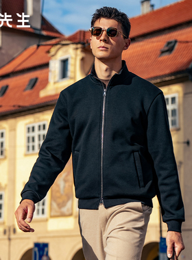 MrBu布先生立领正肩夹克衫2025秋冬新款蓄热加绒保暖外套BT12359