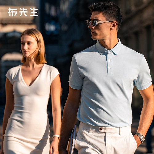 MrBu布先生翻领t恤短袖夏男款