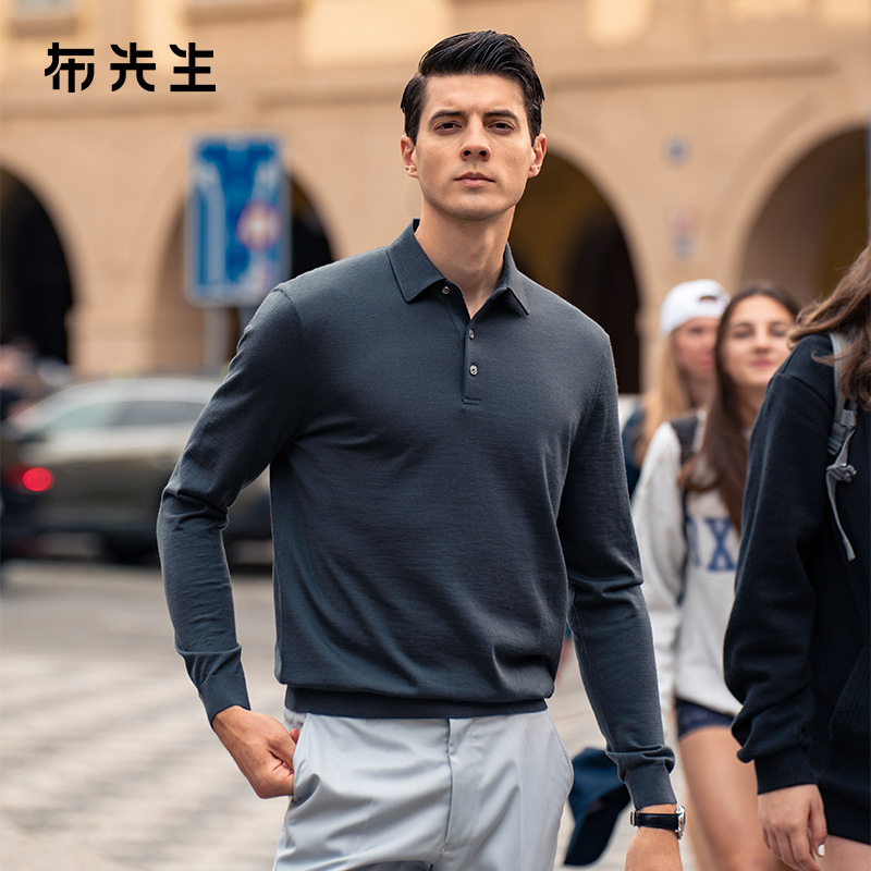 MrBu布先生保暖男士羊毛衫可机洗