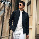 MrBu布先生翻领轻量羽绒服男2025秋冬新款 抗静电夹克外套BT16981