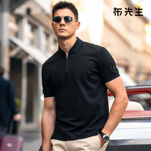 MrBu布先生拉链翻领polo衫