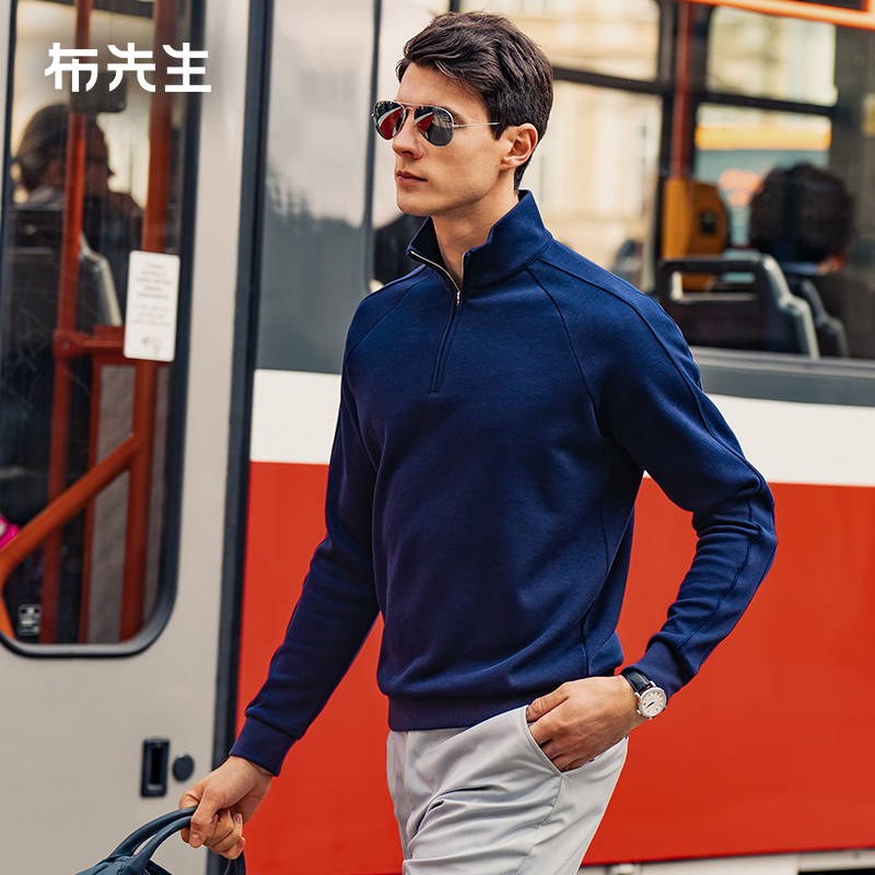 MrBu布先生拉链立领防风加厚长袖