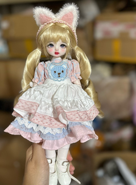 30厘米改妆6分真人风娃娃MJD22关节换装女孩玩具公主儿童生日礼物