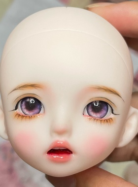 六分MJD化妆娃头 带妆带眼成品手绘萌头  可换眼  芭比带妆裸娃