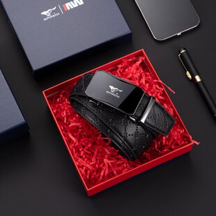 七匹狼男士真皮自动扣时尚潮流皮带正品年轻人百搭腰带休闲裤腰带