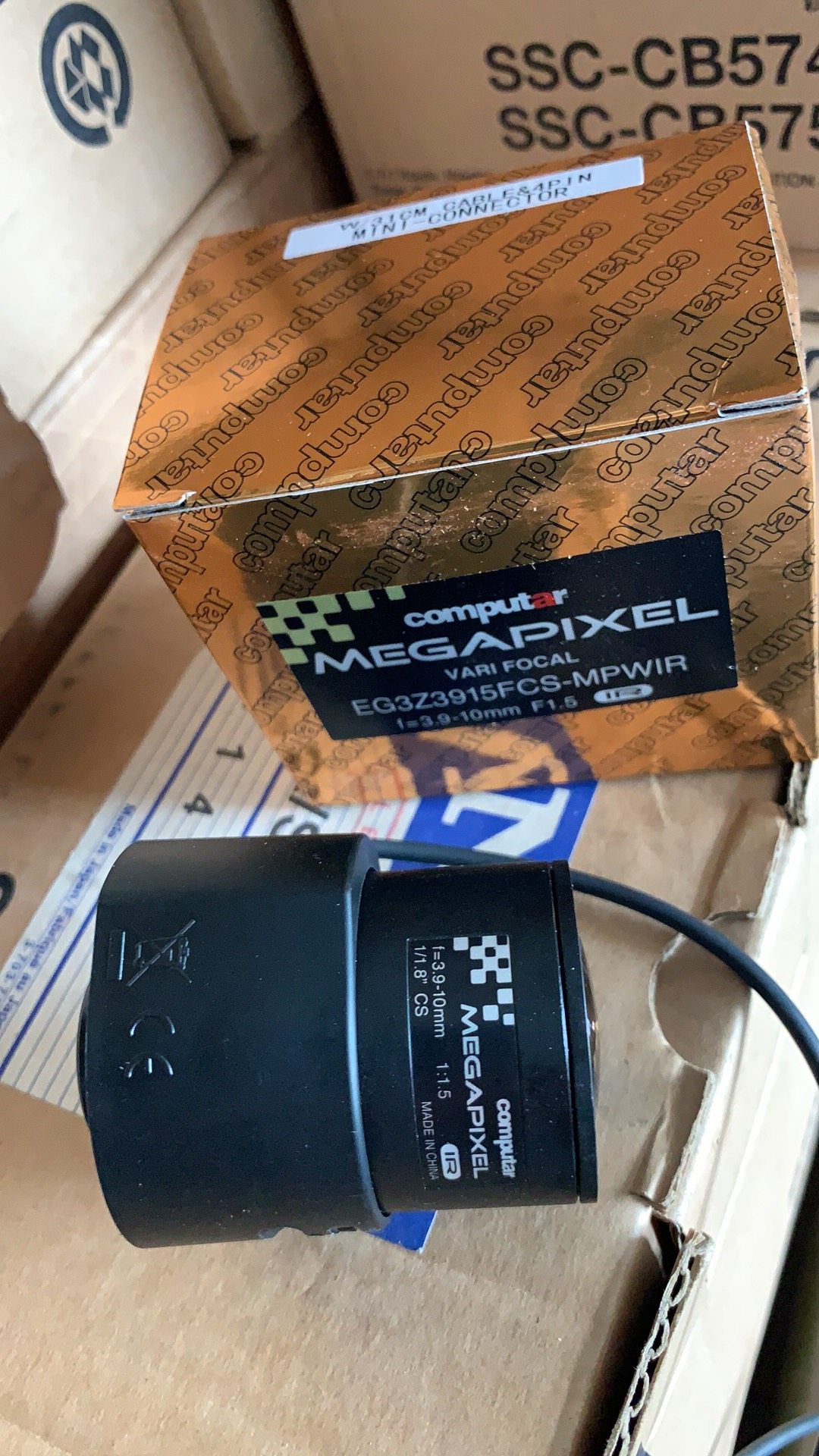 computar镜头EG3Z3915FCS-MPWIR 800万像素3.9-10mm变焦红外镜头