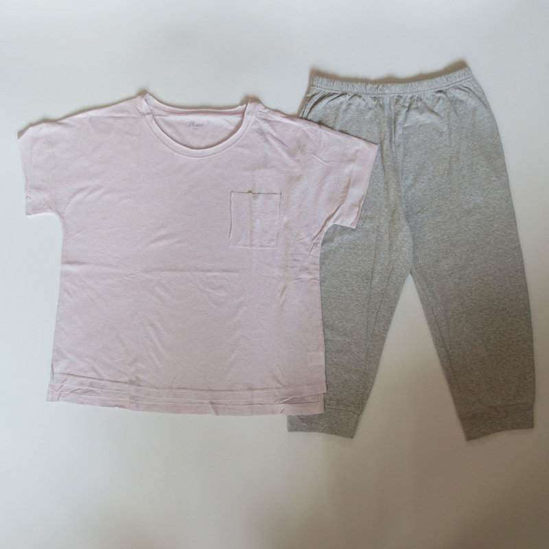 顶呱呱睡衣情侣款短袖夏 顶瓜瓜简约再生棉男女家居服98041/98042