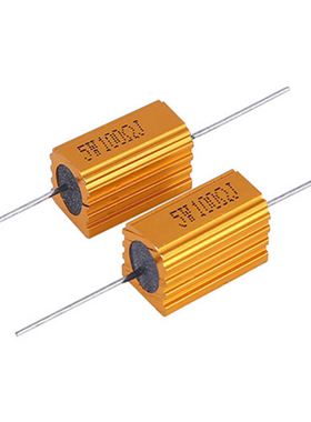 RX24铝壳电阻5W100R56R60R68R75R80R82R90R50R120R绕线功率电阻器