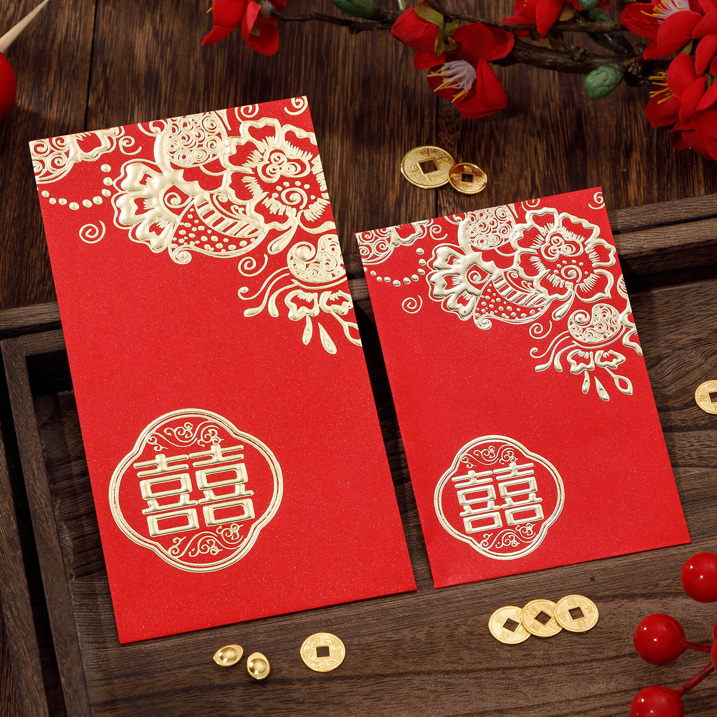 婚庆喜字大小红包专用2026新款结婚堵门塞门接亲红包袋利是封通用