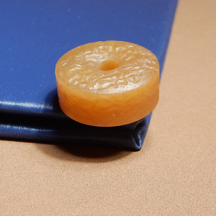 仅两枚方言和田玉新疆且末老坑料高脂黄金糖玉勒子DIY配饰吊坠A6