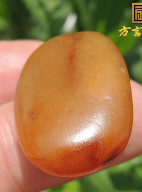 方言和田玉特惠大漏仅仅34600元珍稀名品黄金黄色有绺裂黄玉籽料F