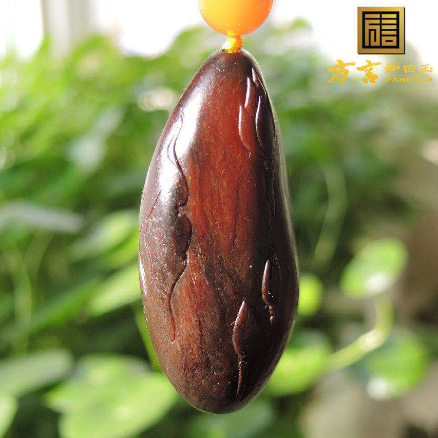 方言镇店之宝杨曦大开门老熟珍品鸽血红色红玉籽料原石观音吊坠R