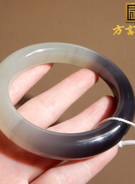 青海老坑帝王紫半壁江山正装手镯