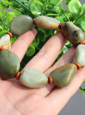 方言精品和田玉原石手串