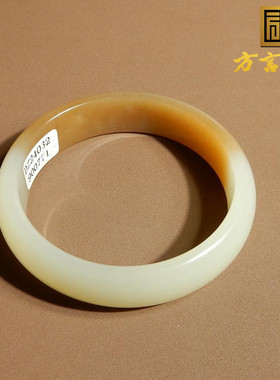 新疆且末黄口带糖半山水51mm手镯