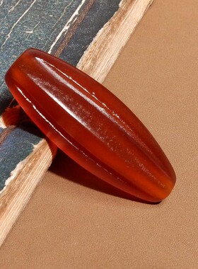 方言和田玉红色包浆高油玛瑙