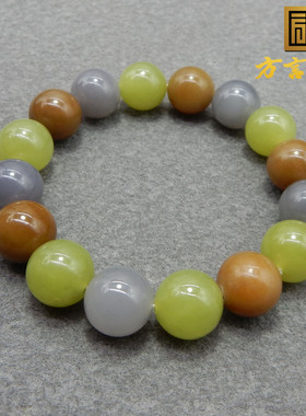 和田玉特色精品红糖黄口烟手链