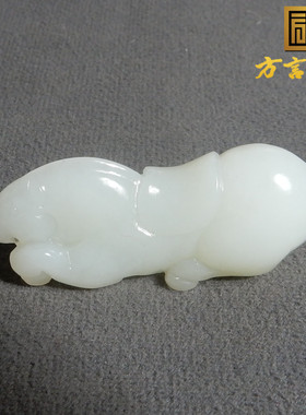 放漏方言和田玉精品佩戴级新疆细润且末料羊脂白玉马到成功挂件x5