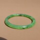美美哒方言和田玉收藏级老坑俄料碧玉苹果绿碧玉熟润56mm手镯s11