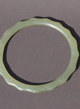 方言和田玉青海温润细湖水绿手镯