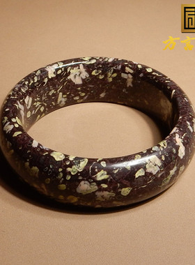 方言和田玉精品特色放漏温润细腻国风汉韵梅花玉正装女款手镯A1