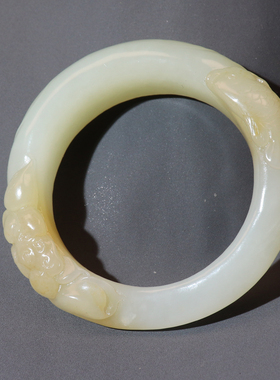 方言和田玉糖白玉天地糖手镯