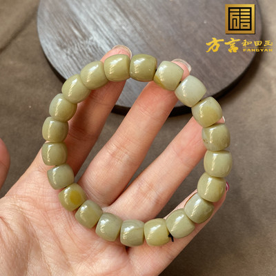 新疆于田山流水双色10mm老型手串