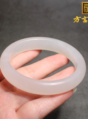 青海老坑料白玉53mm精美优雅手镯