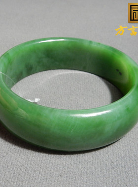 方言和田玉俄料老坑碧玉手镯