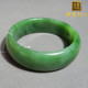 方言和田玉收藏级俄料老坑碧玉辣阳绿高细高油内径58mm宽条手镯w4