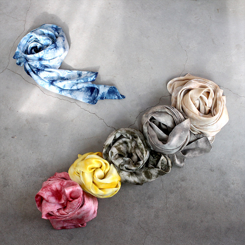 真丝素绉缎面中国风高端丝巾匠心草木染蓝染手作素雅清新披肩围巾,服饰配件/皮带/帽子/围巾,围巾/丝巾/披肩,淘宝优惠券,粉丝福利购,淘宝优惠卷