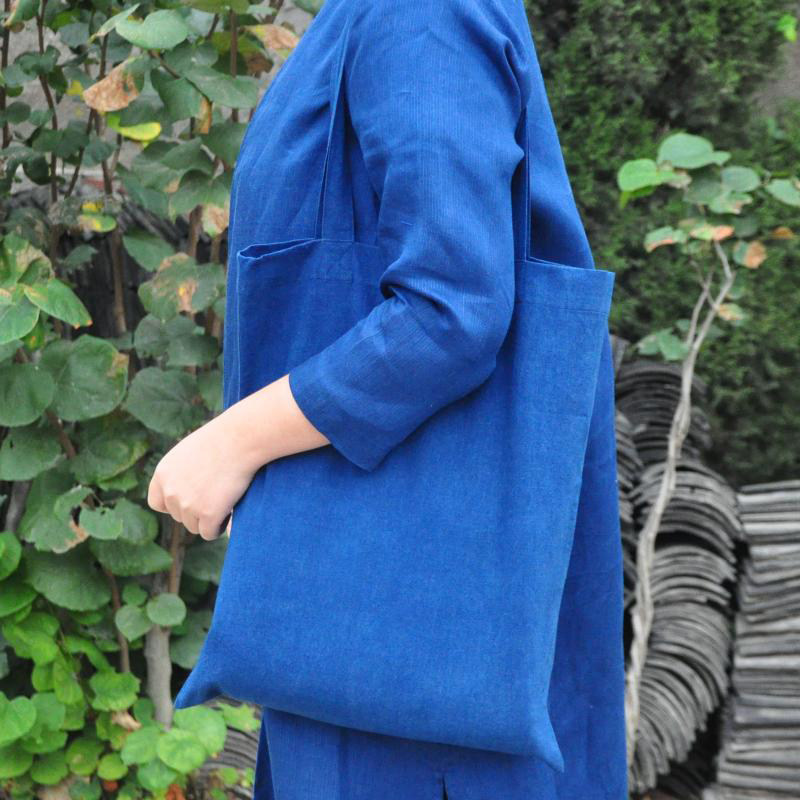 手工植物染草木染靛蓝 纯棉环保包袋购物袋 简约便携文艺,箱包皮具/热销女包/男包,通用款女包,淘宝优惠券,粉丝福利购,淘宝优惠卷