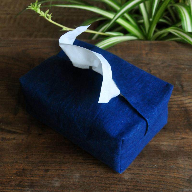 纸巾盒套 纯手工蓝染布纸巾收纳套家居布艺抽纸盒 草木植物染禅茶,收纳整理,纸巾套,淘宝优惠券,粉丝福利购,淘宝优惠卷