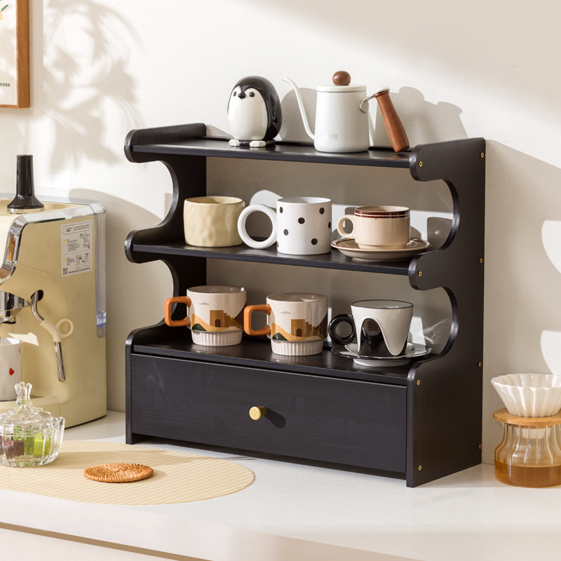 十一维度桌面带抽屉杯架