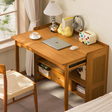 折叠书桌书柜一体家用小户型多功能电脑桌子工作台出租房简易餐桌