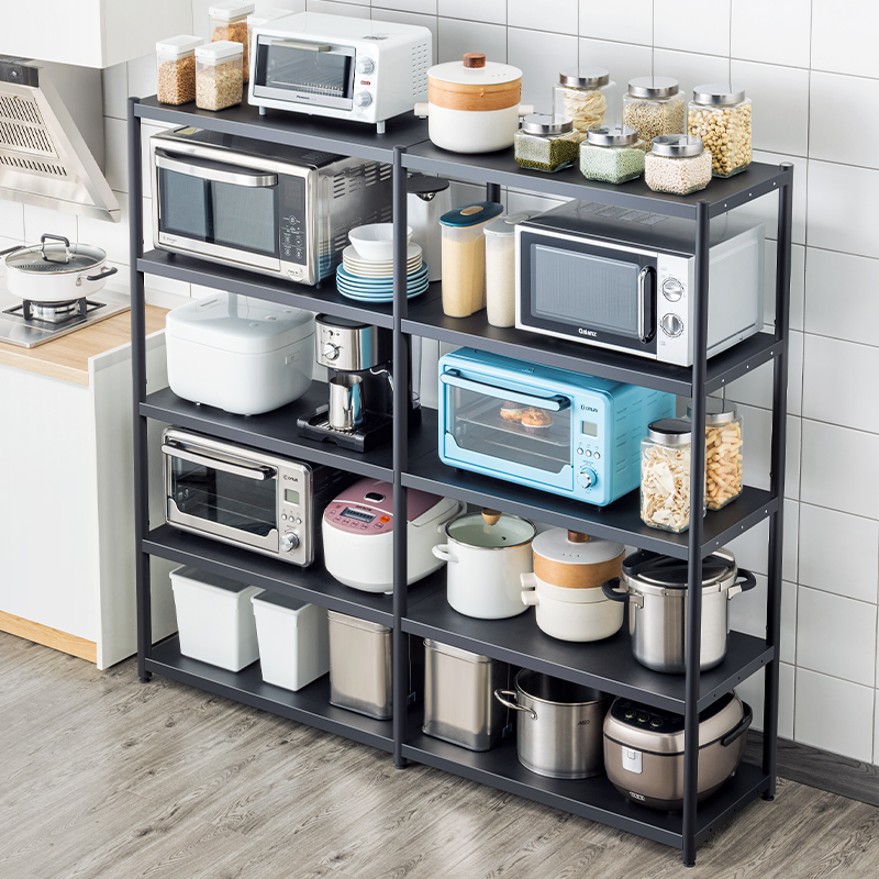 带围栏烤箱落地式货架不锈钢厨房