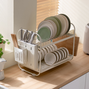 十一维度厨房碗架沥水架置物架新款台面家用放碗盘碗筷碗碟收纳架