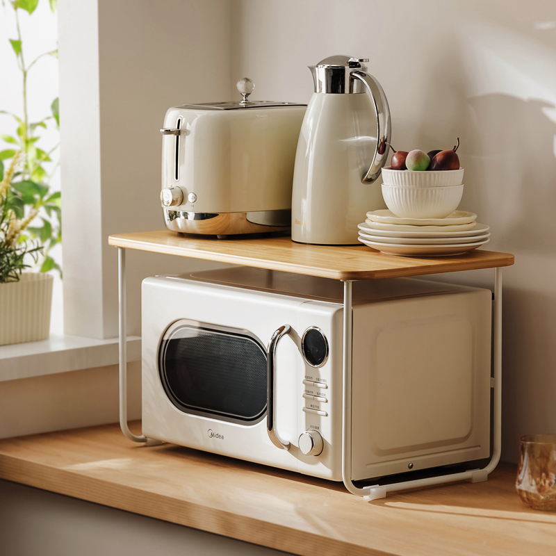 厨房微波炉架子置物架多功能支架多层家用烤箱台面电饭煲收纳架