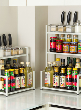 厨房调料置物架筷子刀架台面多功能调味厨具用品多层收纳架子家用