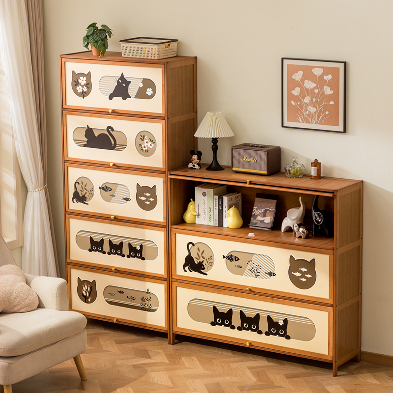 收纳柜子置物柜儿童玩具零食客厅杂物储物房间卧室宝宝衣服整理柜