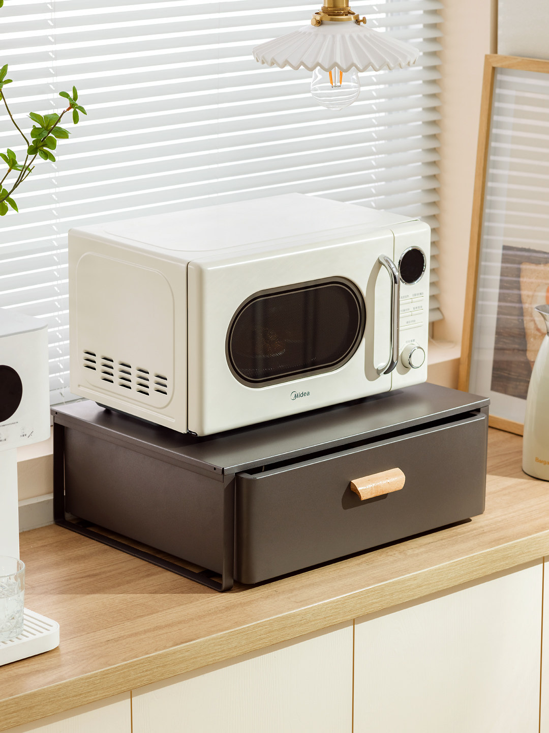 十一维度微波炉置物架台面厨房电器烤箱电饭煲锅空气炸锅支架子