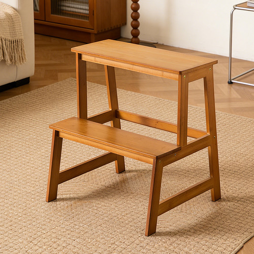 十一维度楠竹二步梯凳