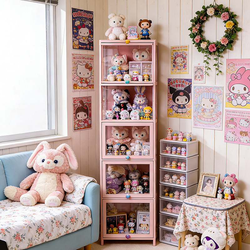 手办展示柜盲盒亚克力展示架非玻璃陈列柜子货架模型玩具娃娃收纳,住宅家具,家用陈列柜,淘宝优惠券,粉丝福利购,淘宝优惠卷