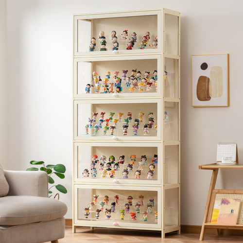 手办展示柜家用防尘亚克力透明模型玩具公仔盲盒陈列柜子收纳盒