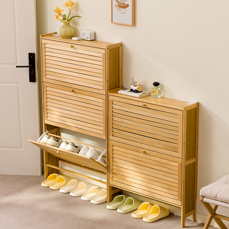 十一维度超薄百叶门透气鞋柜