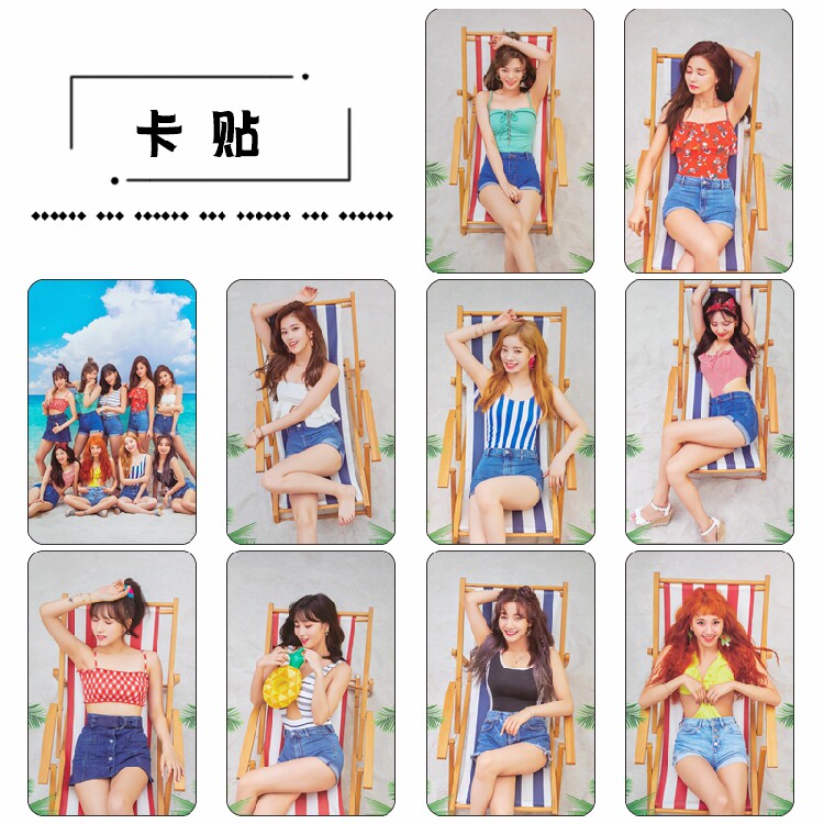 TWICE夏日特别专2辑Summer Nights水晶卡贴公交一套10张 KT1068在类目 个性定制/设计服务/DIY, 日用/装饰定制, 贺卡/卡贴中 - 来自Buy2taobao.com提供专业的淘宝代购服务
