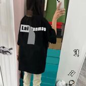 设计感小众宽松百搭半袖 100%纯棉短袖 2025夏季 女装 上衣 t恤女新款