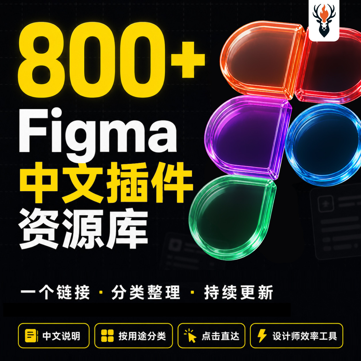 800+ Figma中文插件导航库｜中文分类说明｜一个链接持续更新